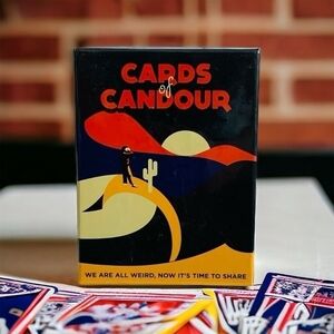 NIB CARDS of CANDOUR Card Game First Edition Cards & Dice Game Adult Table Game